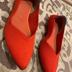 Rothy’s flats - pointy toe - red